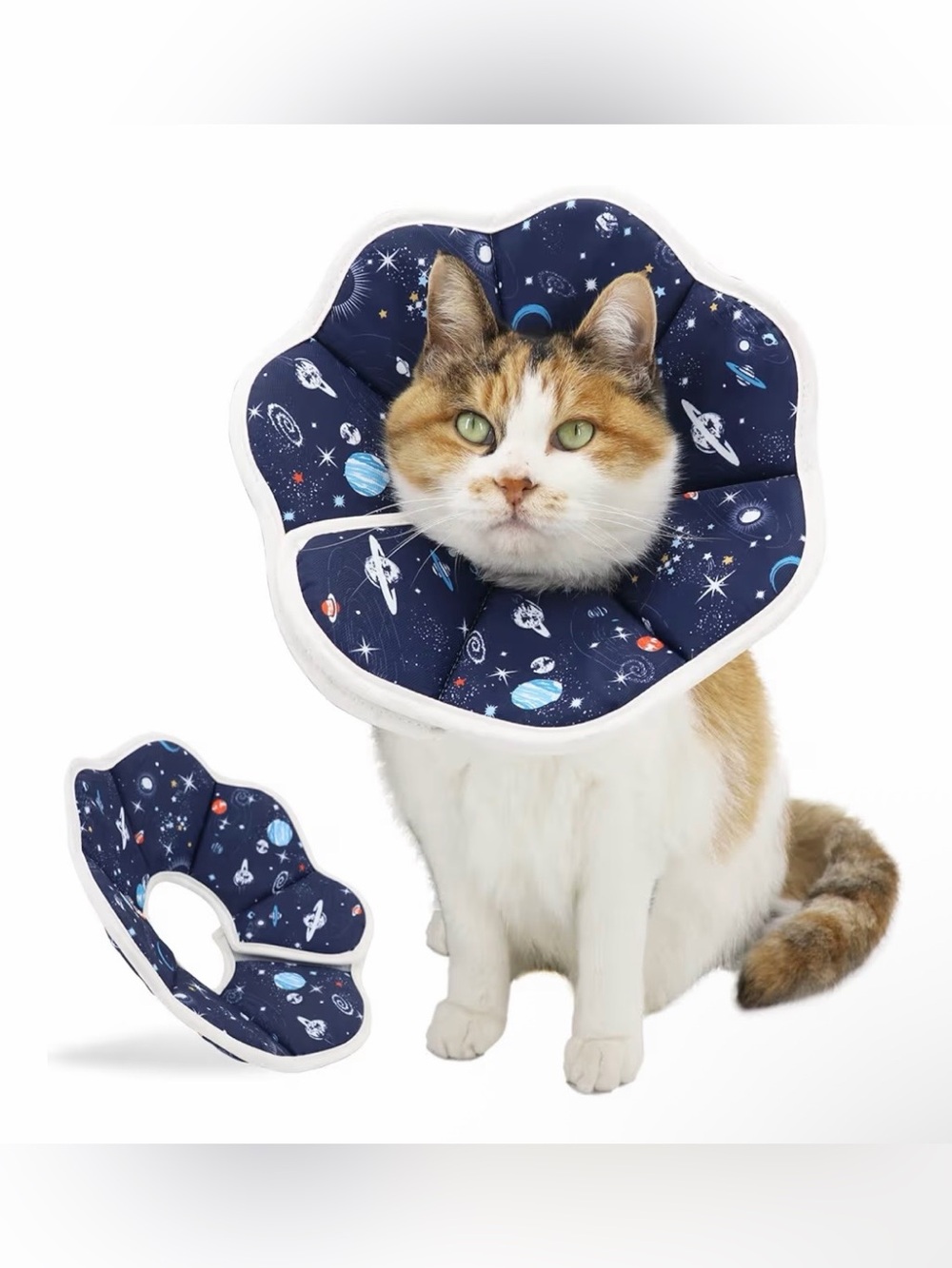 Soft Cat Cone, Adjustable Recovery Collar Size Medium